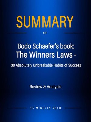 cover image of Summary of Bodo Schaefer's book